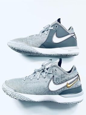 Nike Zoom LeBron NXXT Grey Metallic Gold Basketball Shoes DR8784-004 Men’s:11